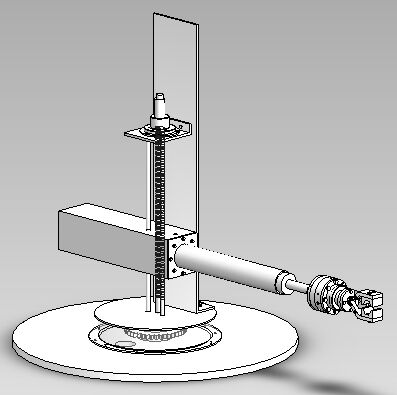 五自由度机械臂运动学分析(三转动+两移动自由度)的图1